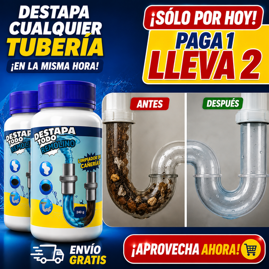 PAGA 1 LLEVA 2 - REMOLINO DESTAPA TODO